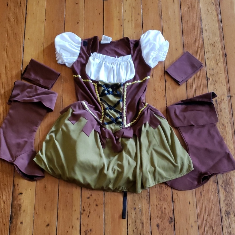 🤎💚 Girls Robin Hood costume